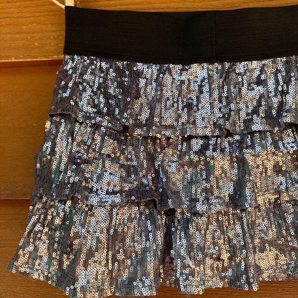 Girls Sequins Ruffle Skirt Size 14a By The Childrens Place - Picture 7 of 7